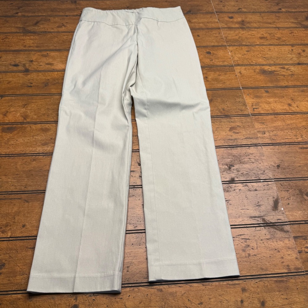 Up! Pants Womens Beige Wide Leg Stretch Pants Size 6 Made in‎ Canada
